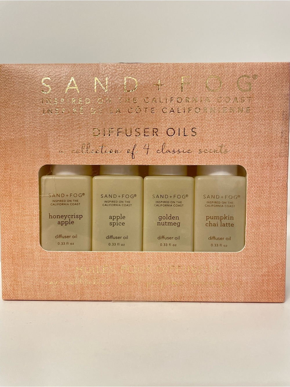 SAND + FOG Diffuser Oils Set - Collection of 4 Fall Classic Scents - 4x10 ML